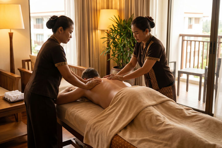 4 Hands Outcall Massage in Pattaya